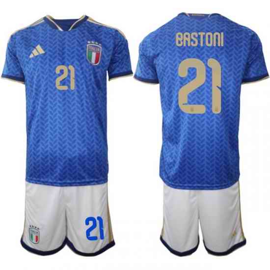 Italy 2026 FIFA World Cup Soccer Jersey Blue #21 PASTONI